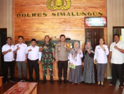 Kapolres Bersama Dandim Simalungun Terima Audensi KPU Simalungun, Membahas Persiapan Pemilu 2024