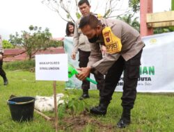 Kapolres Simalungun Pimpin Penanaman Sepuluh Juta Pohon Bersama Polri