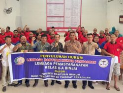 Lembaga Bantuan Hukum (LBH) Parsaoran Medan Beri Penyuluhan Hukum di Lapas Kelas || A Binjai