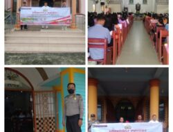 Polsek Dolok Panribuan Amankan Kegiatan Ibadah Minggu di Gereja