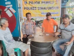 Kapolsek Bangun Tegaskan Komitmen Pemilu 2024 yang Aman dan Damai dalam Sambang Kepada Masyarakat