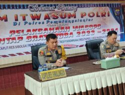 Polres Simalungun Ikuti WasOps Mantap Brata Toba 2023-2024 dalam Rangka Pengamanan Pemilu