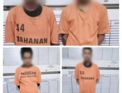 Polsek Perdagangan Berhasil Menangkap Empat (4) Pria Terlibat Peredaran Narkotika Jenis Sabu