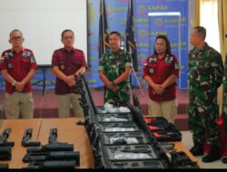 Siaga Gangguan Kamtib, Lapas Kelas IIA Siantar Pastikan Setiap Senjata Dalam Kondisi Baik