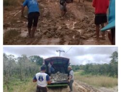 Jalan ke Desa Penanggangan II Parhorian Kabupaten Samosir Butuh Perbaikan dari Pemerintah