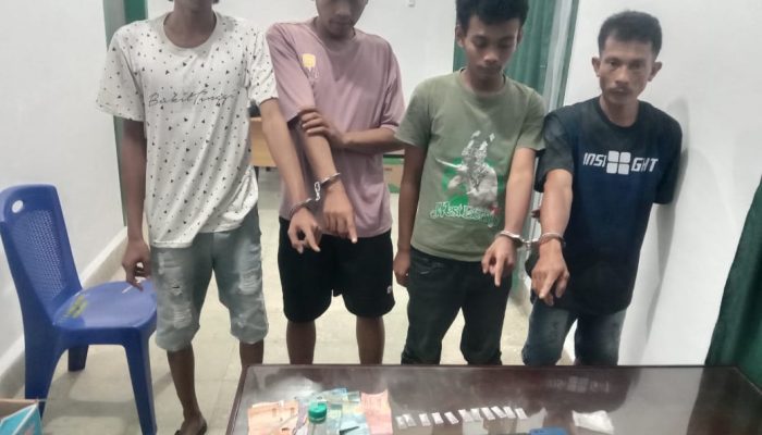 Kodim 0207/Simalungun Gempur Peredaran Narkoba, 2,5 Gram Sabu dan Empat Pelaku di Amankan