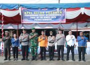 Polres Samosir Adakan Apel Gelar Pasukan Pengamanan Event TOTK