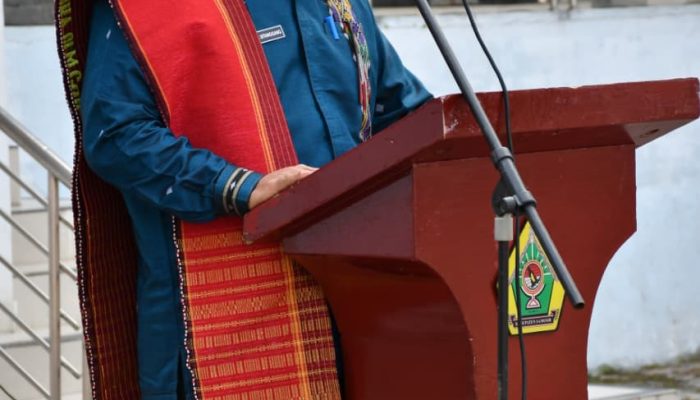 Upacara Hari Kesadaran Nasional, ASN Samosir Pakai Ulos