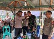 Polres Samosir Kunjungi Koramil 03 Pangururan Rayakan HUT TNI ke 80