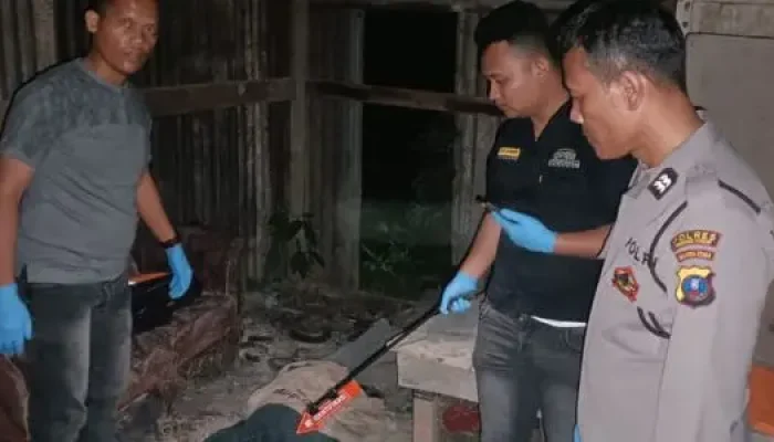 Mayat Laki-Laki Ditemukan di Gubuk Kosong Depan Terminal Tanjung Pinggir