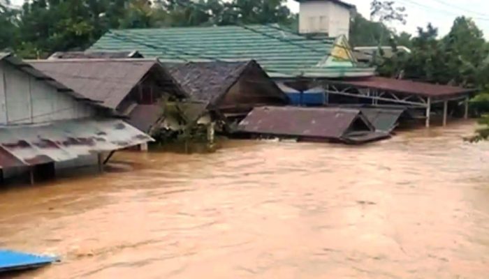 Banjir Setinggi Atap Rumah Landa Balangan Kalsel