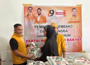 Merayakan  Hut Hanura ke19 , Dpc Simalungun Berbagi Sembako Kepada Lansia