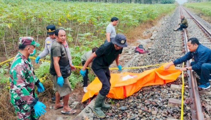 Duduk di Perlintasan Kereta Api, Seorang Warga Sergai Tewas Mengenaskan