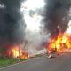 ALS Tabrak Truk Tangki, 16 Orang Tewas Terbakar