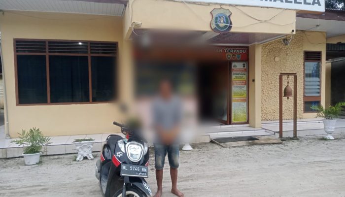 Polsek Gunung Malela Tangkap Pelaku Penggelapan Kurang Dari 48 Jam